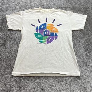 Unbranded Shirt Adult Small White California State Senior Games Pasadena 2010